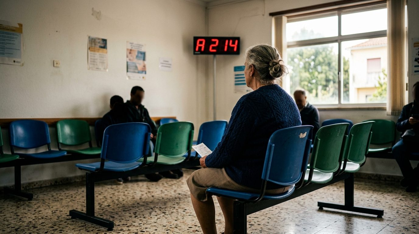 Wartebereich einer portugiesischen Behörde